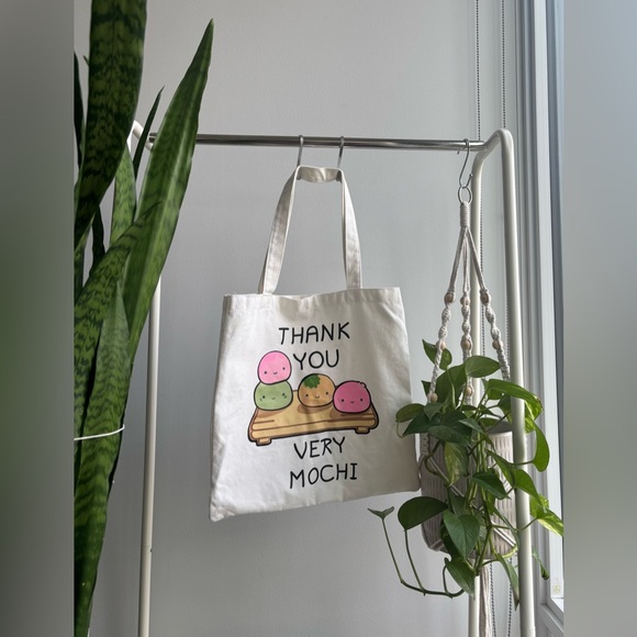 Handbags - 3/$25 THANK YOU VERY MOCHI tote bag :)